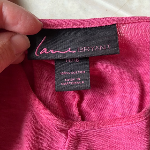 Lane bryant raglan sleeve banded bottom v neck t shirt 14/16 - Picture 3 of 4